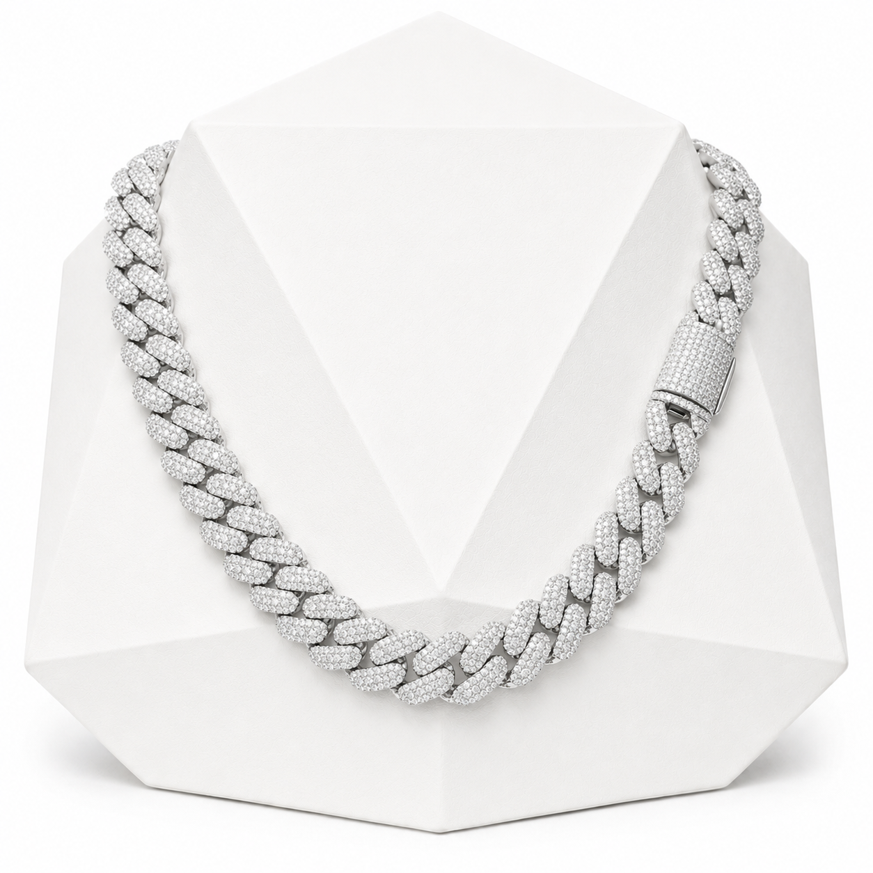 12mm 3 Rows Cuban Link Chain