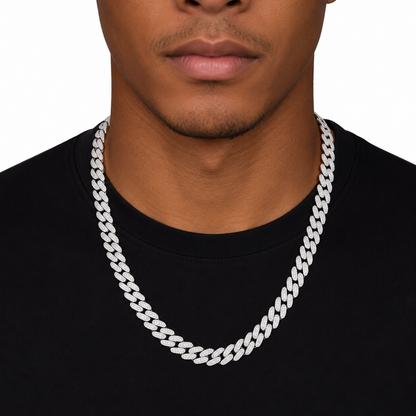 12mm 3 Rows Cuban Link Chain