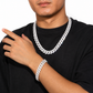 12mm 3 Rows Cuban Link Chain