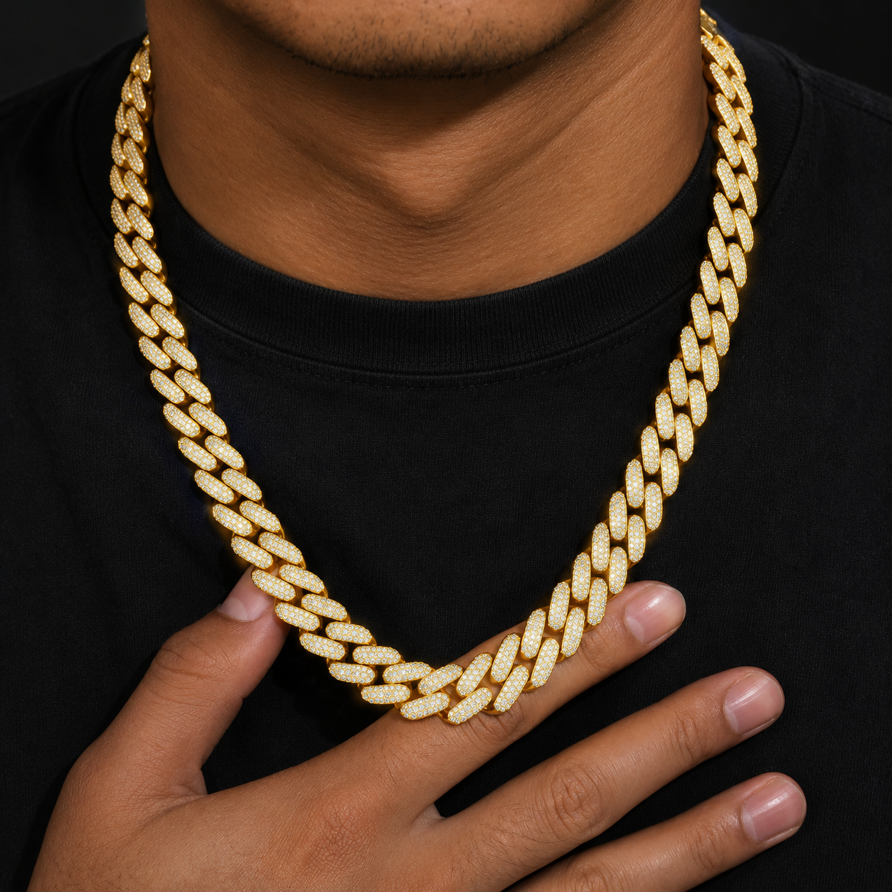 12mm 3 Rows Cuban Link Chain