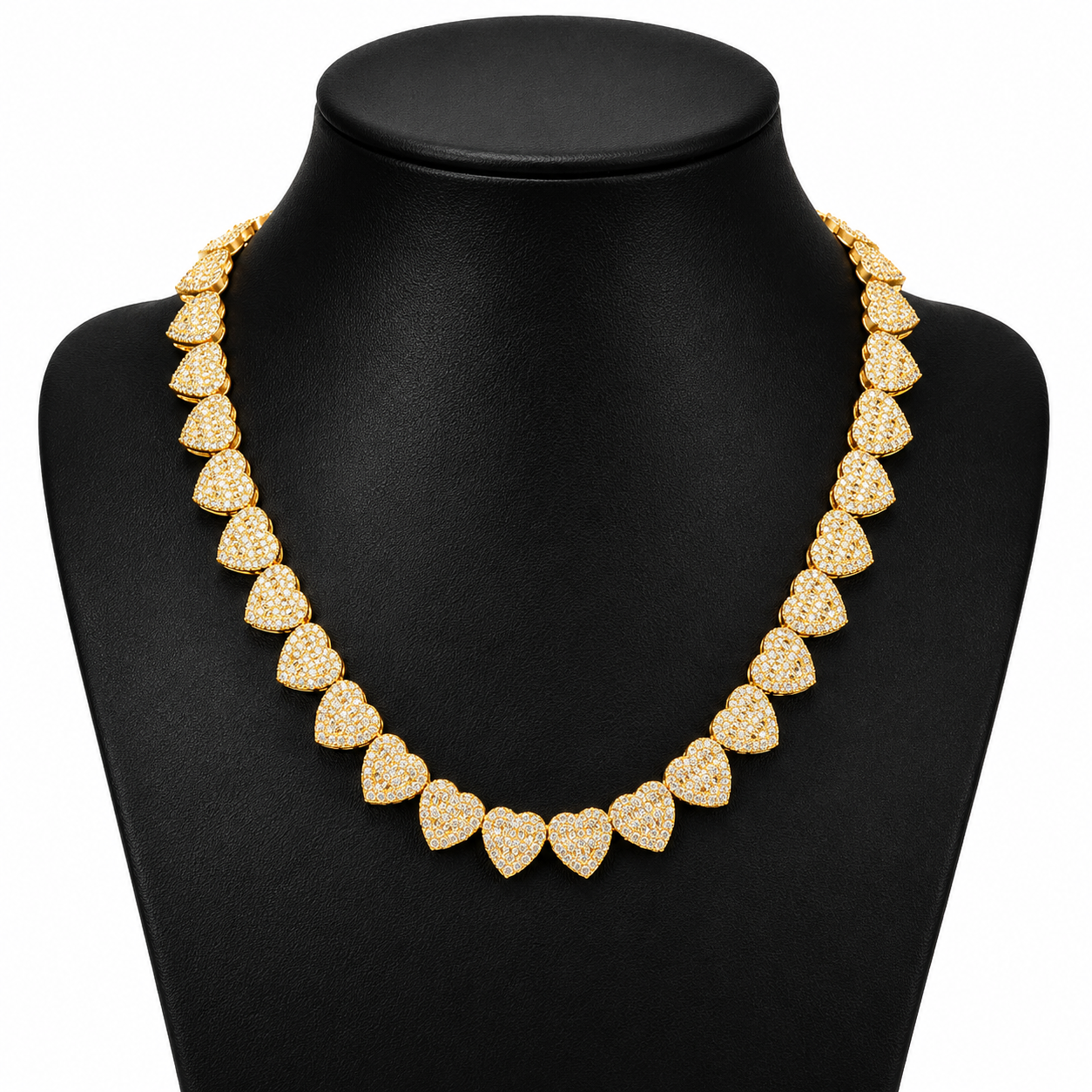 13mm Heart Tennis Chain