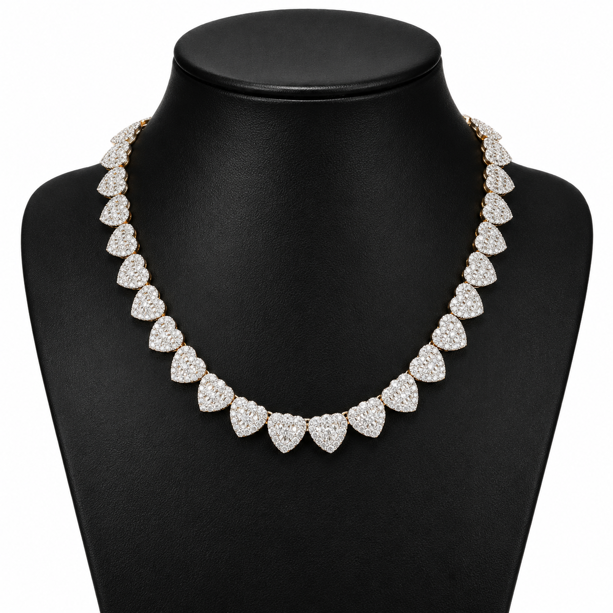 13mm Heart Tennis Chain