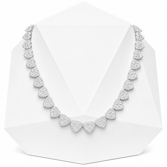 13mm Heart Tennis Chain