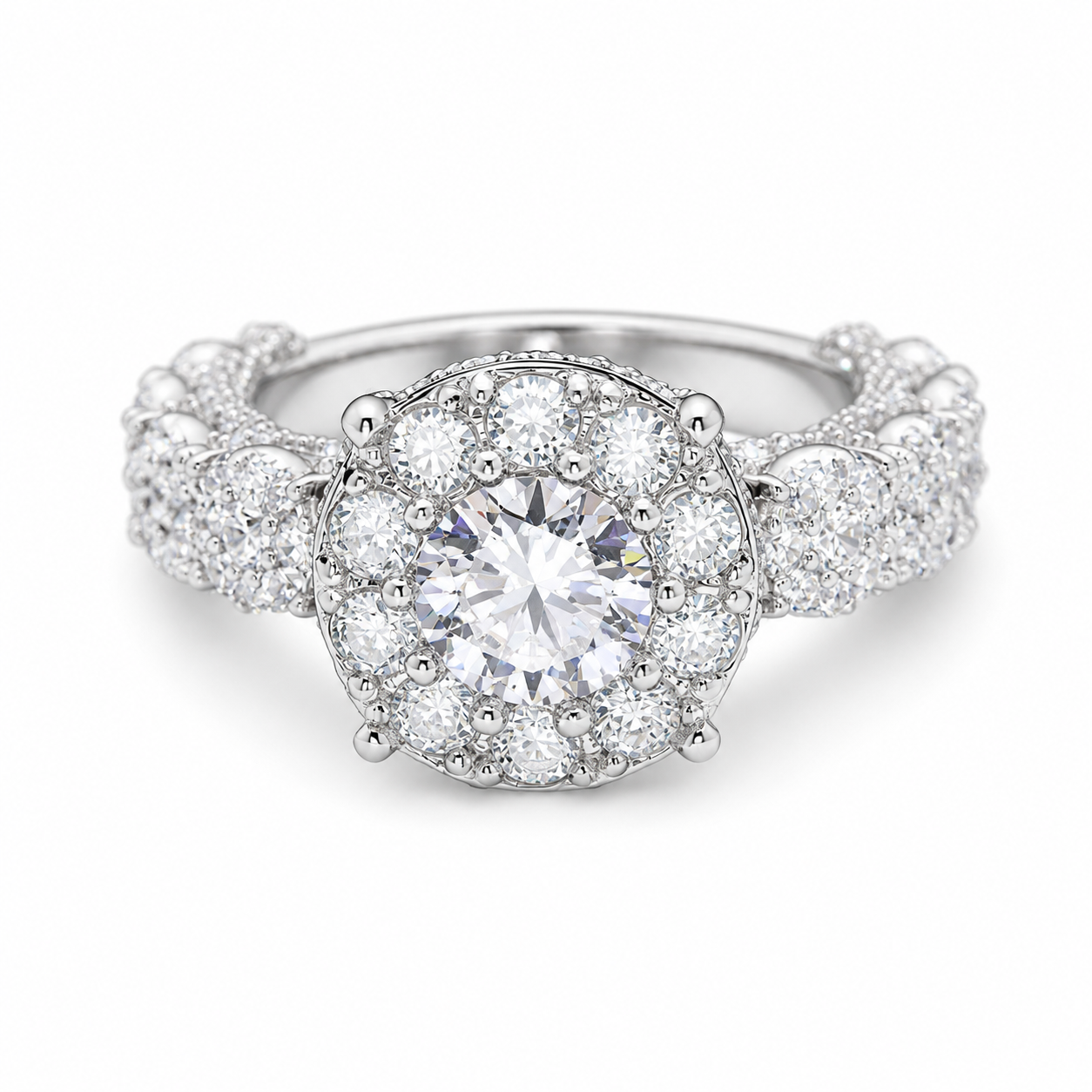 Halo Engagement Ring
