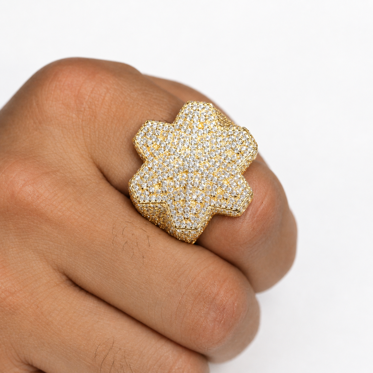 Hexagon Snowflake Ring