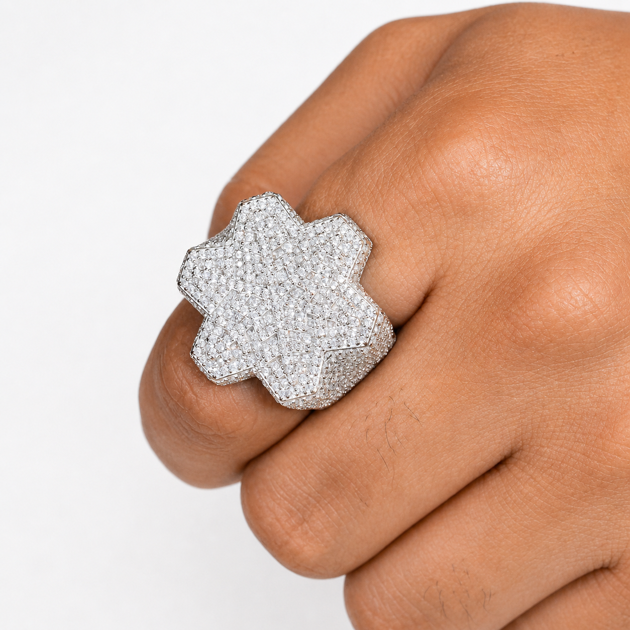 Hexagon Snowflake Ring