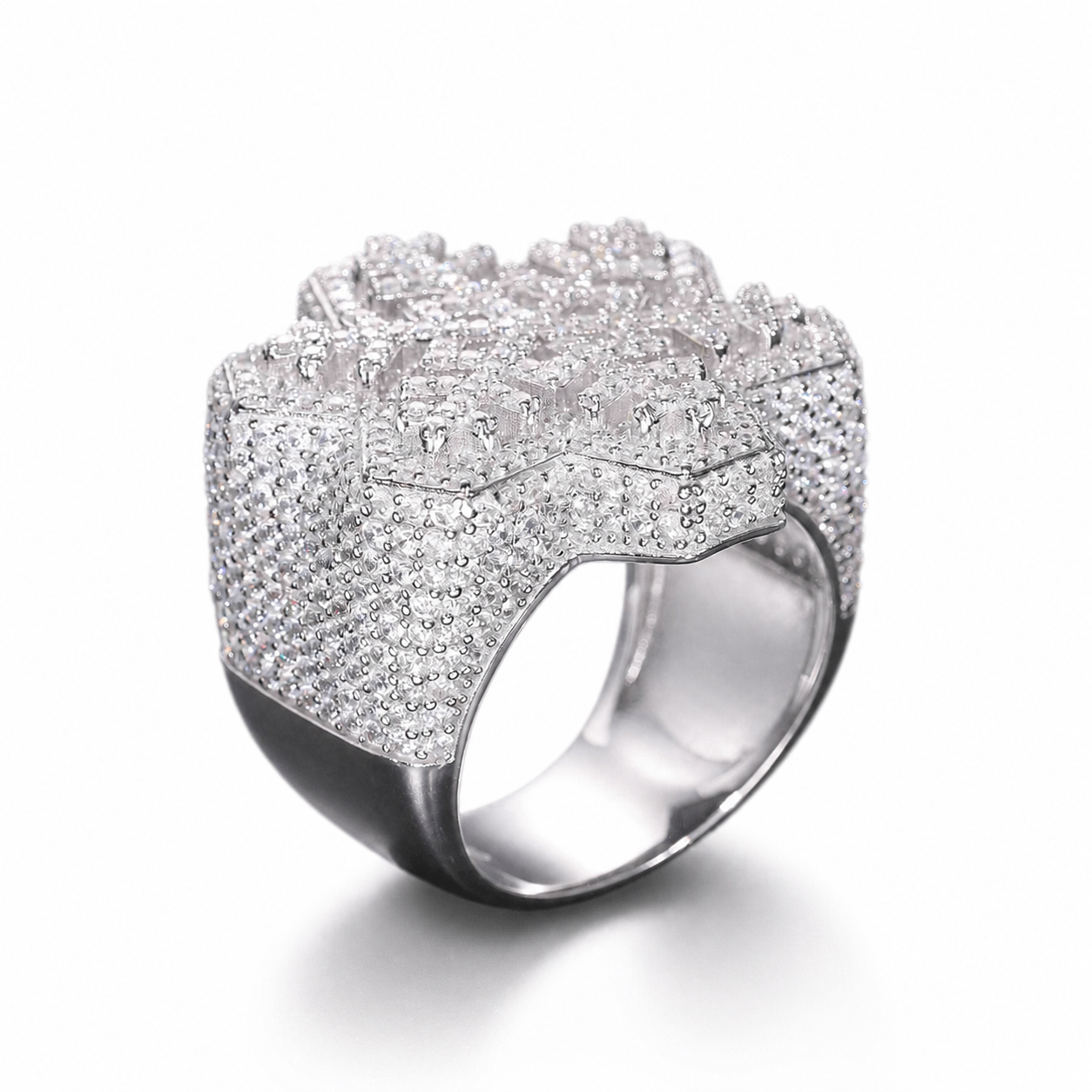Hexagon Snowflake Ring
