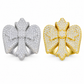 Iced Out Wing Iris Ring
