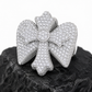 Iced Out Wing Iris Ring