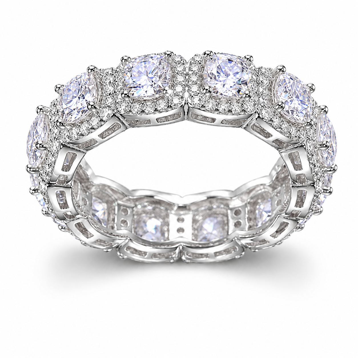 6.5mm Cushion Cut Band Ring