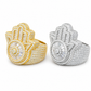 Baguette Hamsa Hand Ring