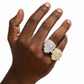Baguette Hamsa Hand Ring