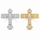 Baguette Iris Cross Ring