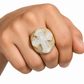 Micro Baguette lris Cross Ring