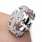 Full Iced Out Byzantine Ring