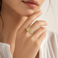 Full Iced Out Byzantine Ring