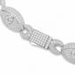 11mm S925 Moissanite Evil Eye Infinity Cuban Link Bracelet