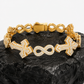 15mm Infinity Cross Cuban Link Bracelet