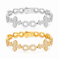 15mm Infinity Cross Cuban Link Bracelet