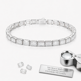 5mm Baguette Moissanite Tennis Bracelet