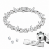 10mm Infinity Mixed Cross Bracelet