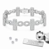 8mm Infinity Cross Cuban Link Bracelet