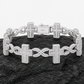 8mm Infinity Cross Cuban Link Bracelet