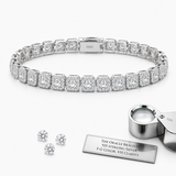 6mm Halo Tennis Bracelet