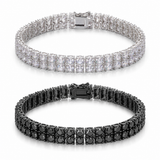 6mm-10mm 2 Rows Tennis Bracelet