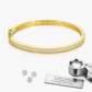 4mm 3 Rows Bracelet Bangle