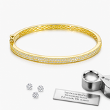 4mm 3 Rows Bracelet Bangle
