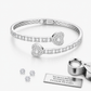 5mm Baguette Heart Bracelet Bangle