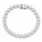 8mm Heart Tennis Bracelet