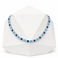 7.5mm Gradient Blue Princess Cut Tennis Chain