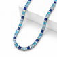 7.5mm Gradient Blue Princess Cut Tennis Chain