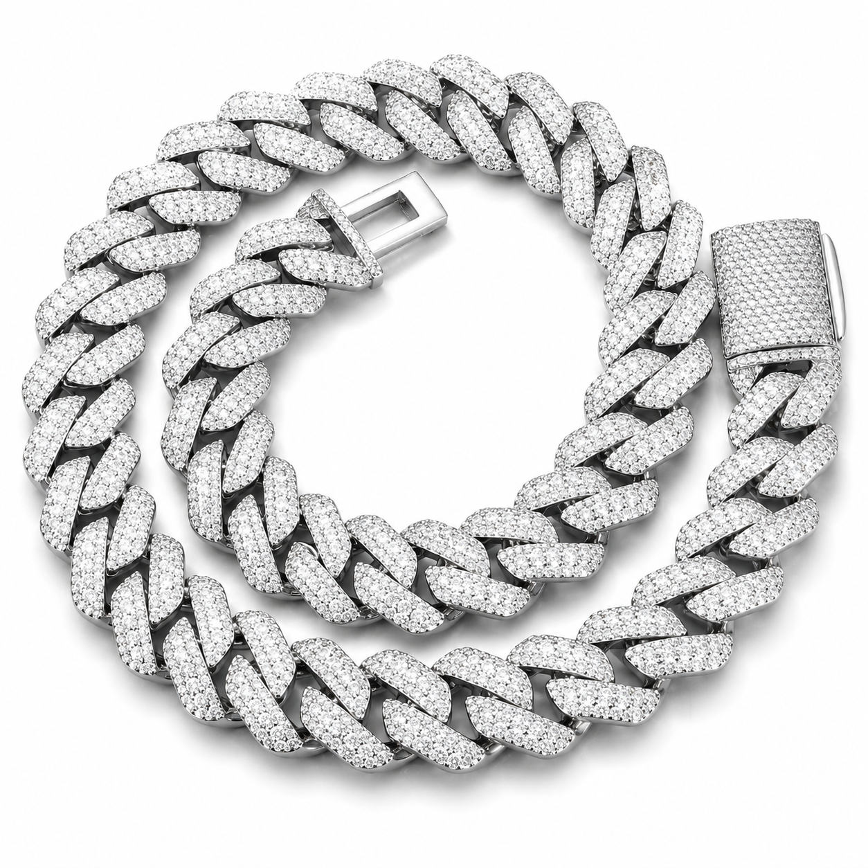 15mm Micro 3 Rows Cuban Link Chain