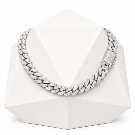 15mm Micro 3 Rows Cuban Link Chain