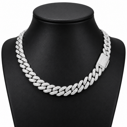 15mm Micro 3 Rows Cuban Link Chain
