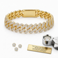 20mm 3 Rows Cuban Link Bracelet