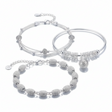 Elegant Silver Charm Bracelet