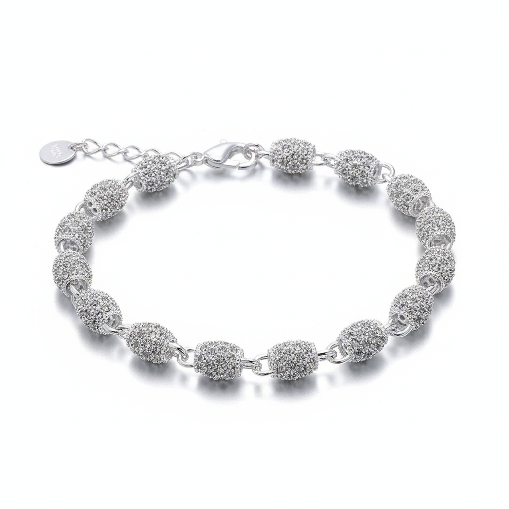 Elegant Silver Charm Bracelet