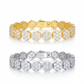 9mm Cluster Flower Tennis Bracelet