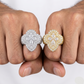 Pear Cut Clover Engagement Ring