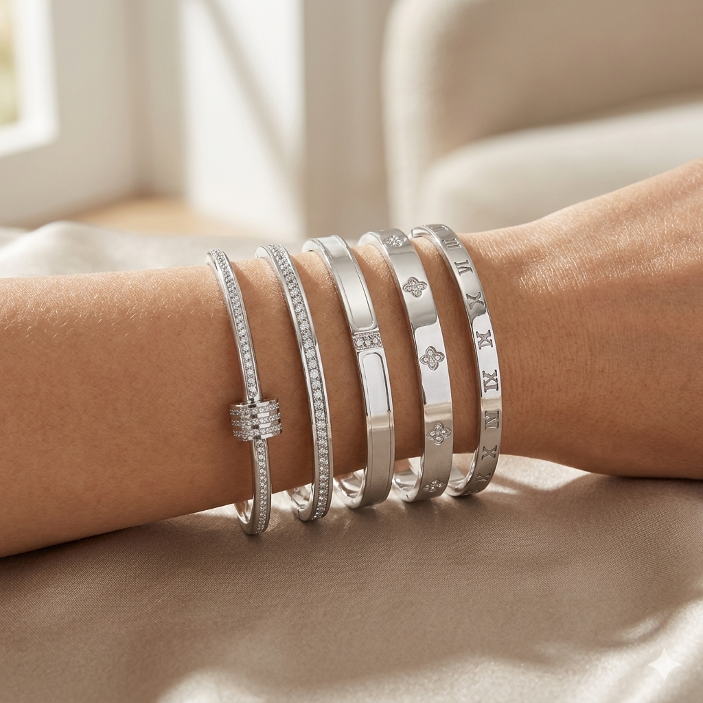 Roman Numeral Bracelet Set