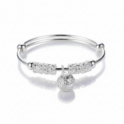Elegant Silver Charm Bracelet