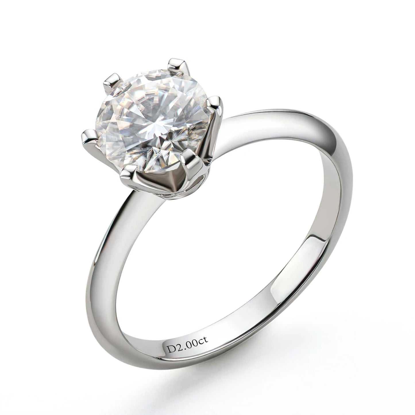 Iced Out 925 Sterling Silver VVS Moissanite Diamond Wedding Ring