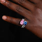 925 Sterling Silver Water Drop Finger Knuckle  Adjustable Rings