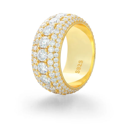 Vvs Moissanite 925 Silver Hip Hop Diamond Ring