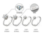 Iced Out 925 Sterling Silver VVS Moissanite Diamond Wedding Ring