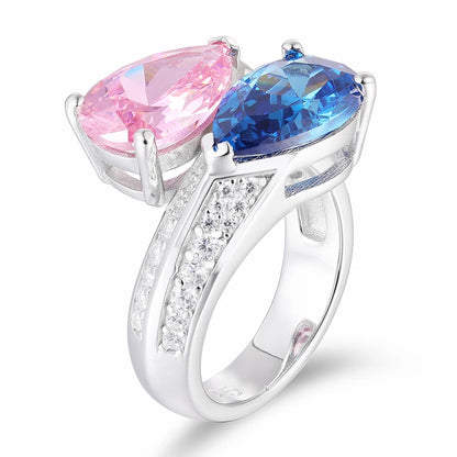 925 Sterling Silver Water Drop Finger Knuckle  Adjustable Rings
